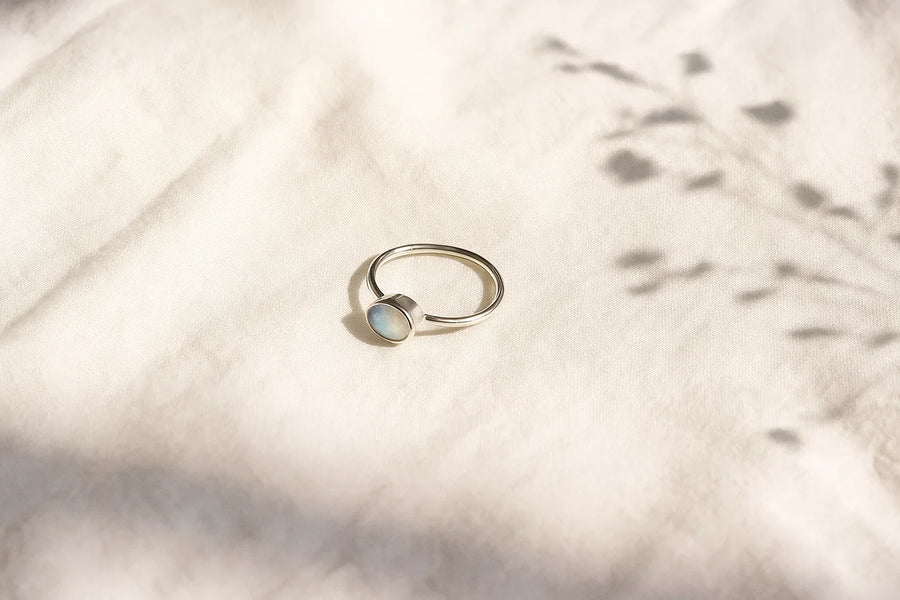 Handcrafted Moonstone Sterling Silver Ring from Jaipur — Riwaiyat
