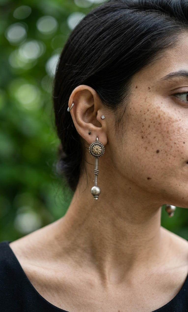 Riju Silver Vintage Earrings