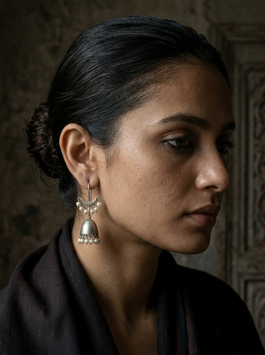 Khaamoshi Oxidised Earrings