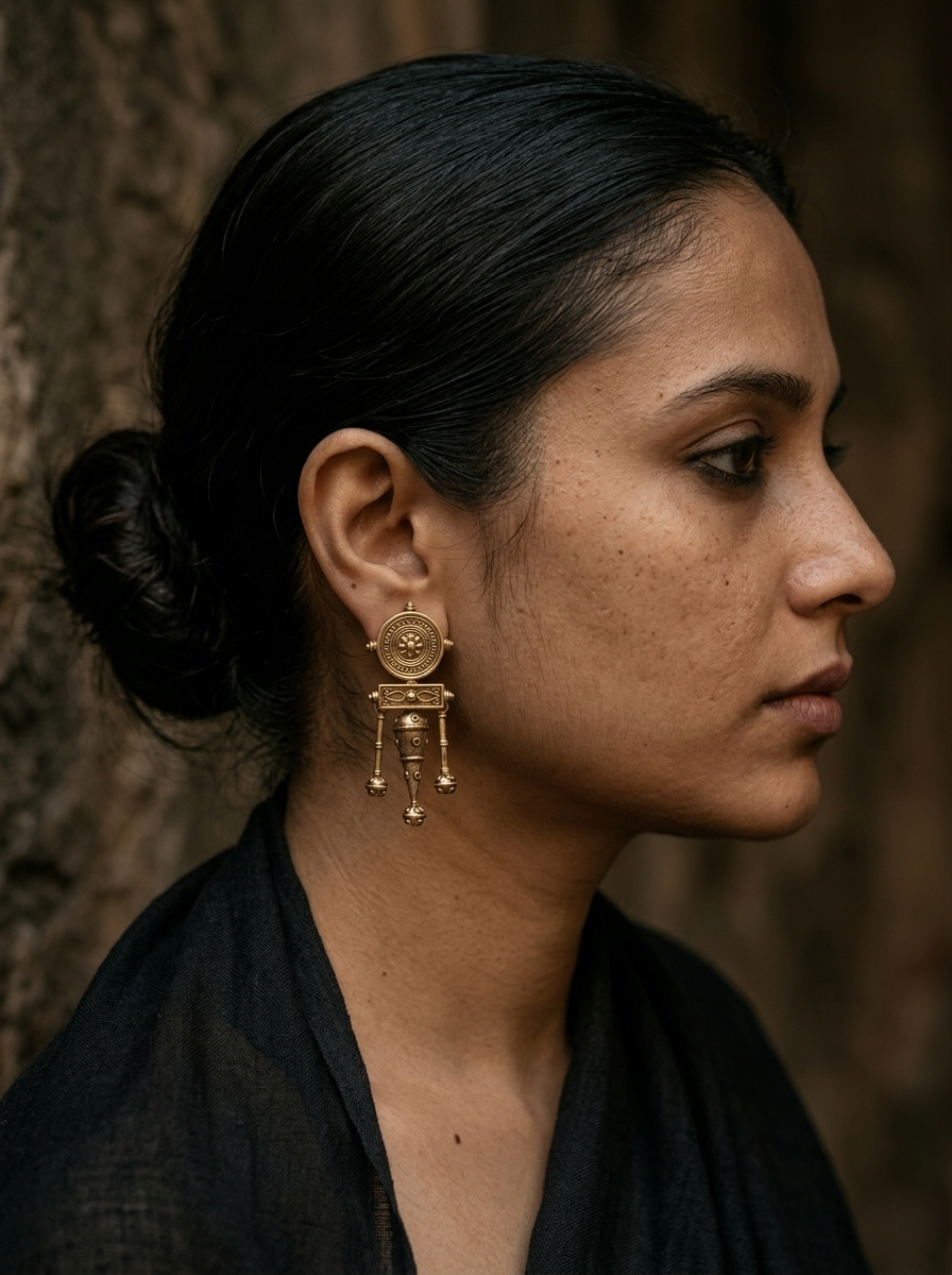 Shehnaaz Brass Earrings