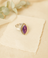 Siberian Charoite Gemstone Sterling Silver Ring