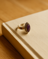 Siberian Charoite Gemstone Sterling Silver Ring