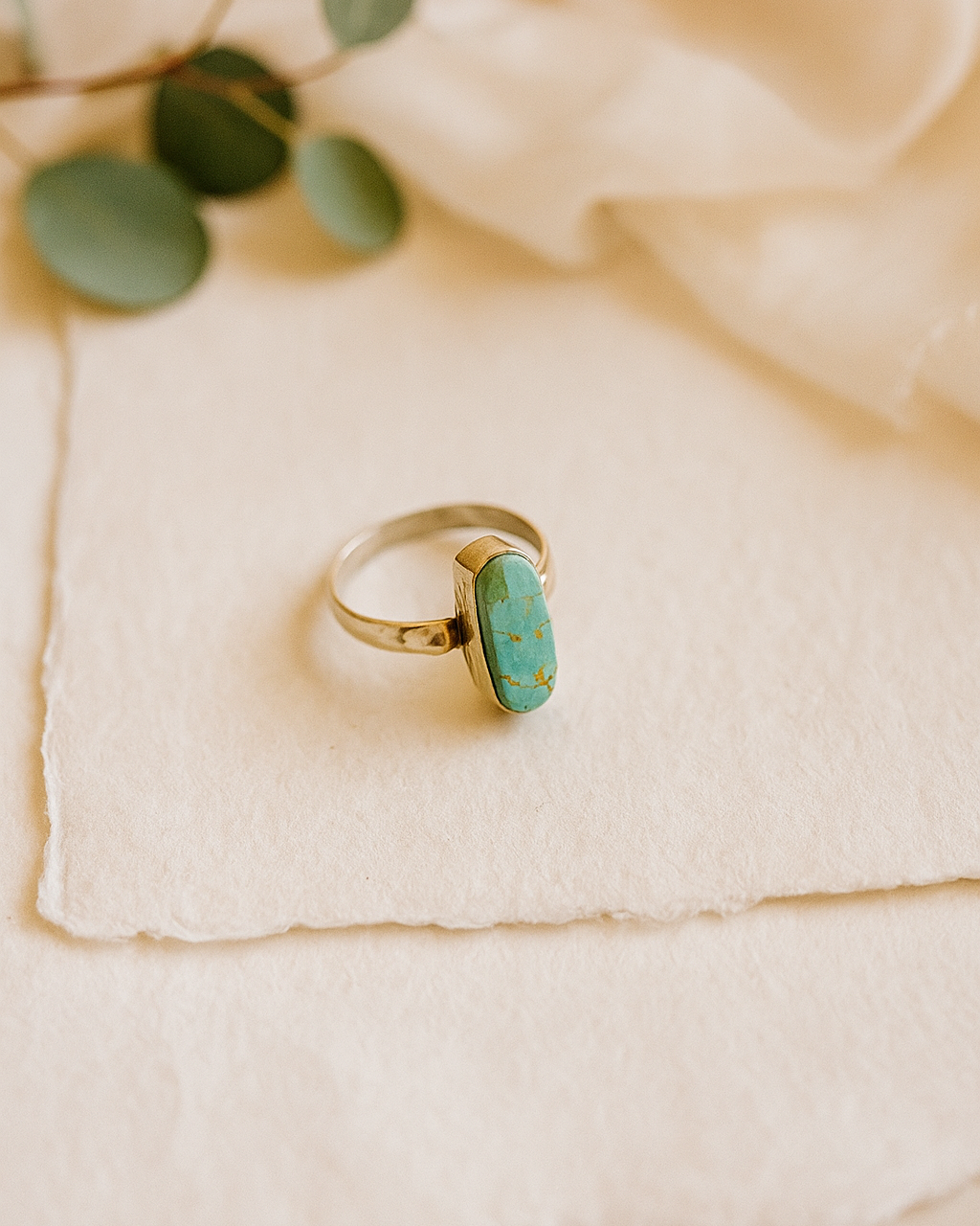 Mohave Turquoise Gemstone Sterling Silver Ring