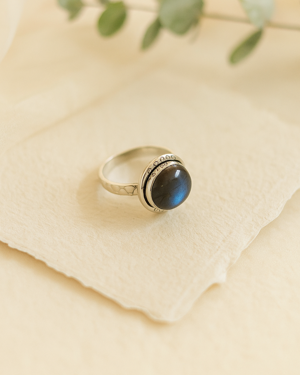 Labradorite Gemstone Sterling Silver Ring