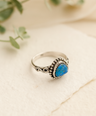 Australian Opal Gemstone Sterling Silver Ring