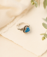 Australian Opal Gemstone Sterling Silver Ring