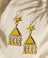 Trikona Glass Earrings