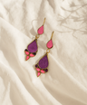 Trishool Glass Earrings