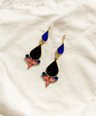 Trishool Glass Earrings