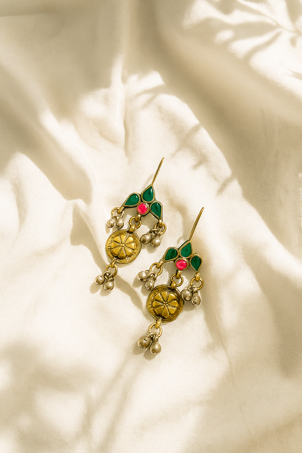Pushpa Glass Earrings