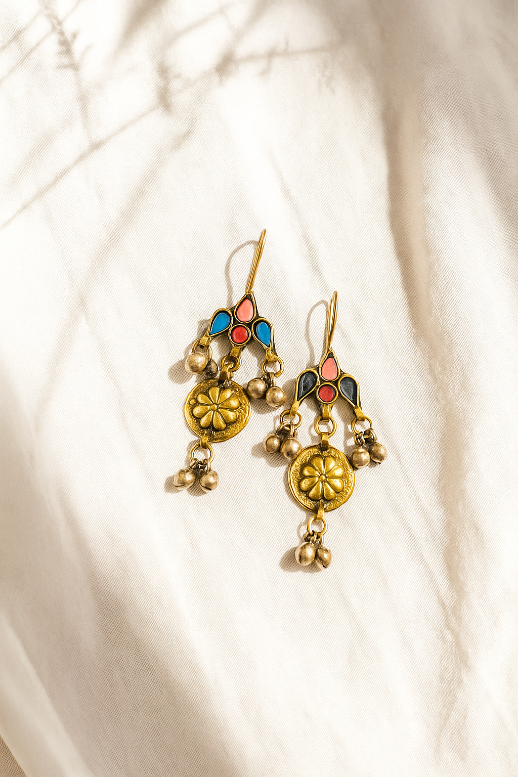 Pushpa Glass Earrings