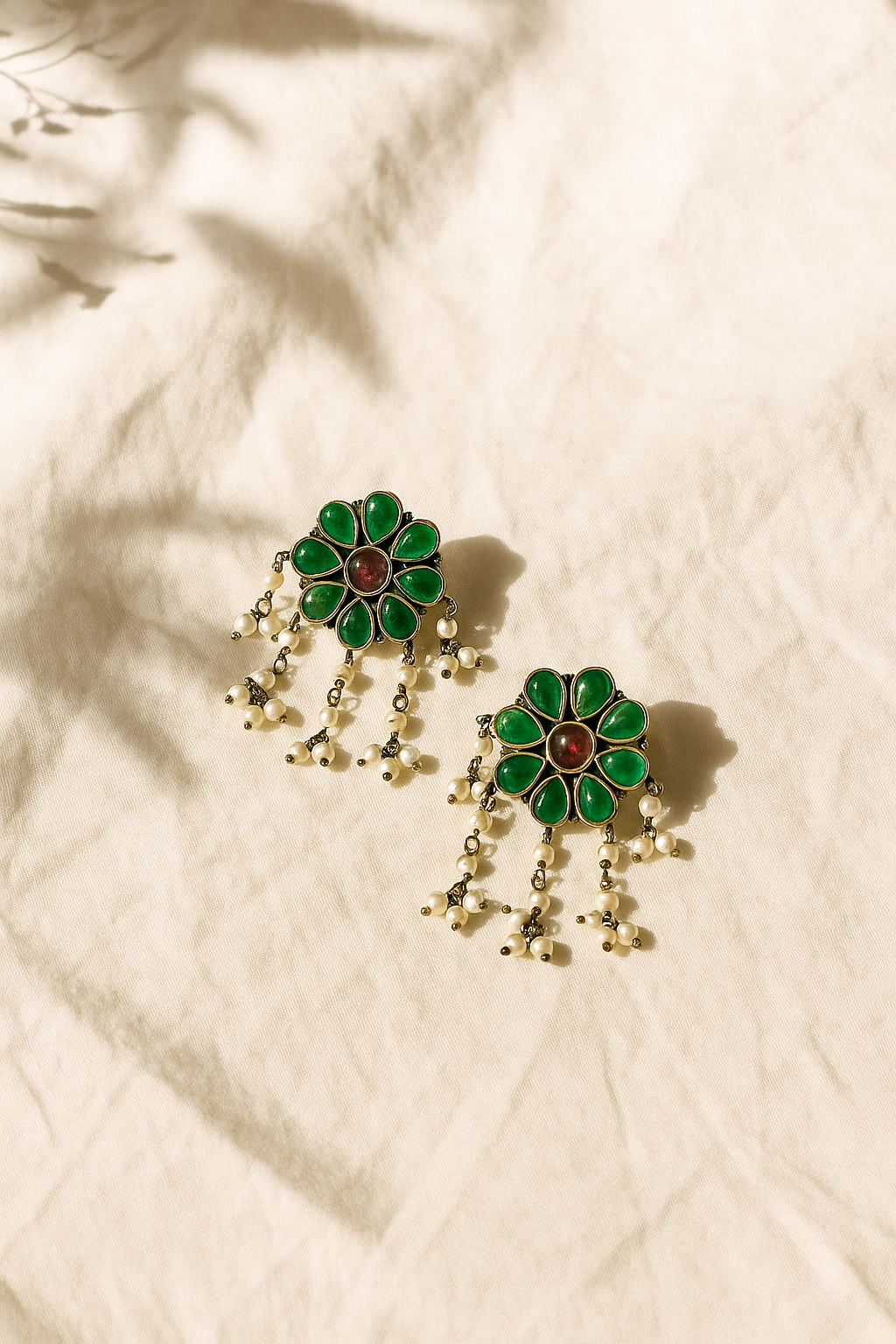 Lanah Oxidised Earrings