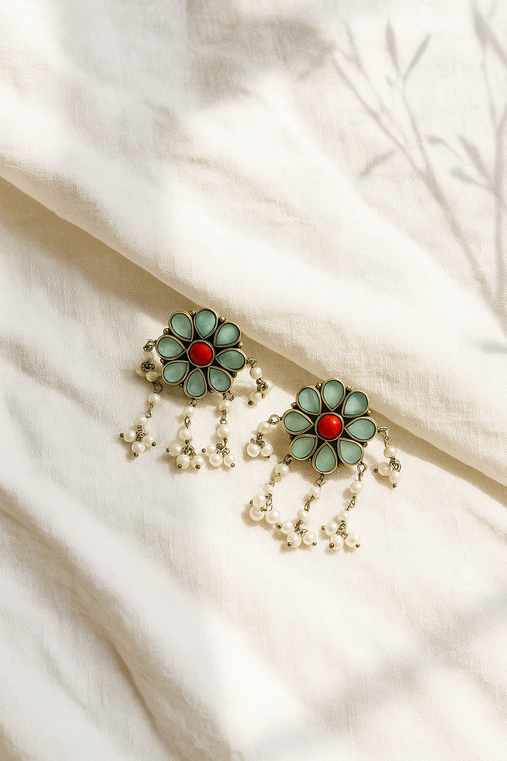 Lanah Oxidised Earrings