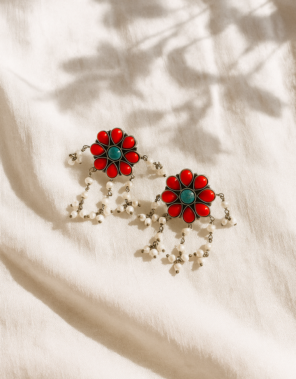Lanah Oxidised Earrings