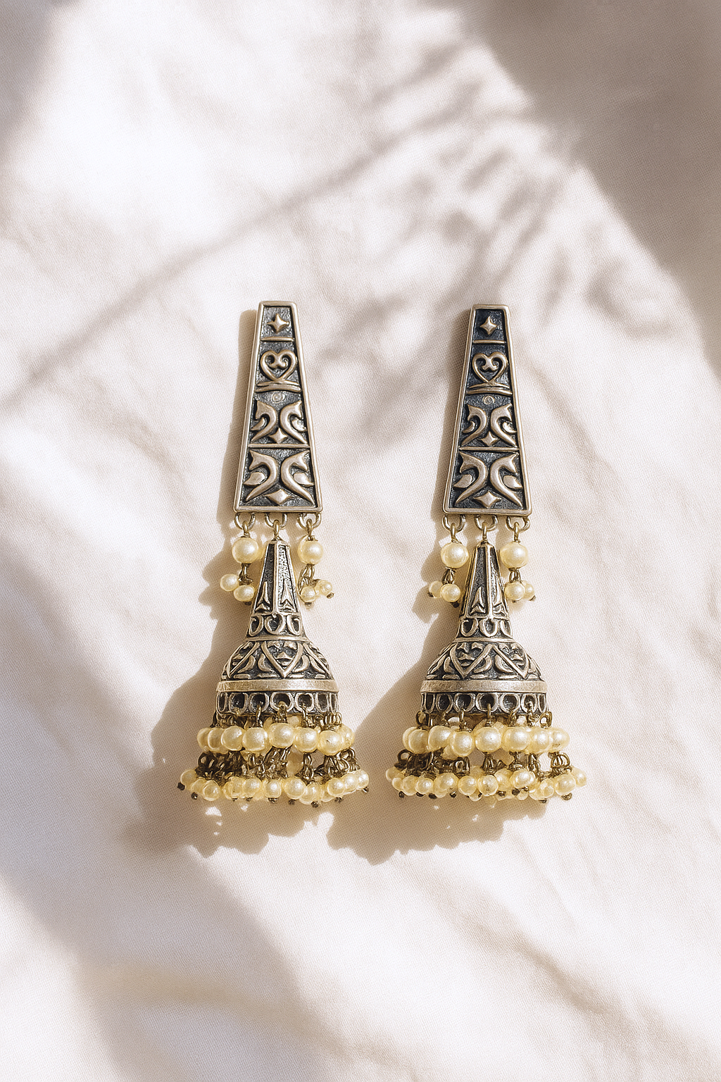 Laila Oxidised Earrings