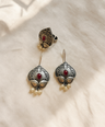 Bela Oxidised Earrings Ring set