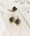 Bela Oxidised Earrings Ring set