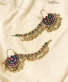 Nisha Afghan Earrings with Earchain