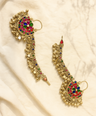 Nisha Afghan Earrings with Earchain
