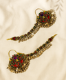 Noorani Afghan Earrings with Earchain