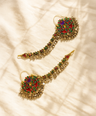 Noorani Afghan Earrings with Earchain