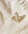 Mother of Pearl Gemstone Sterling Silver Ring