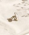 Mother of Pearl Gemstone Sterling Silver Ring