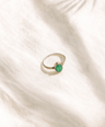 Green Onyx Gemstone Sterling Silver Ring