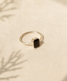 Black Onyx Gemstone Sterling Silver Ring