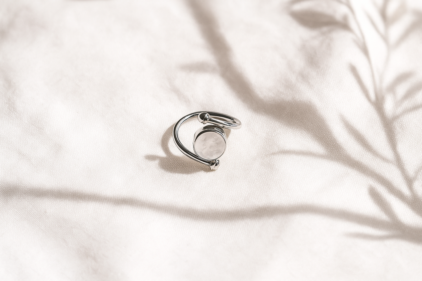 Moonstone Gemstone Sterling Silver Ring