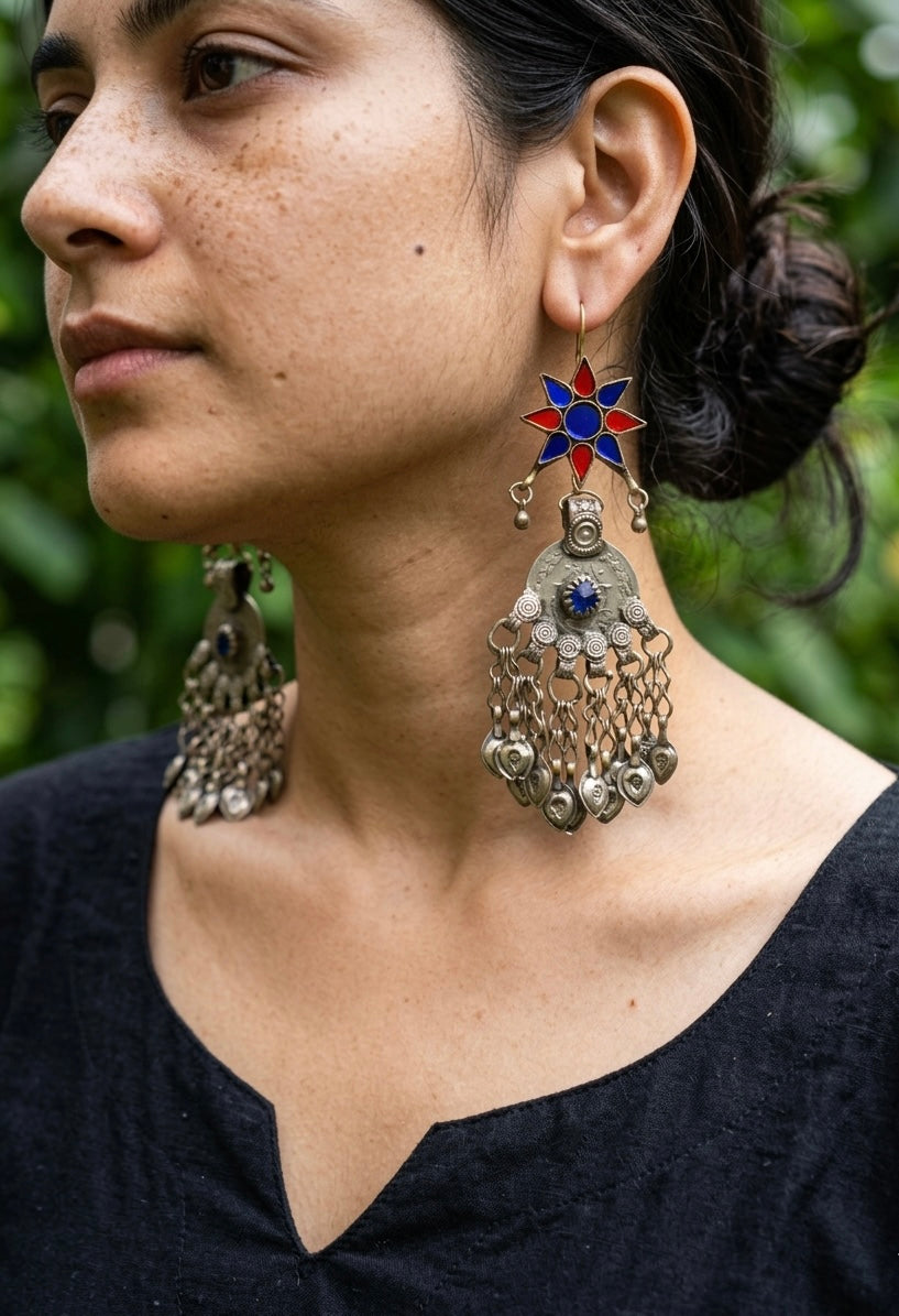 Piya Afghan Earrings