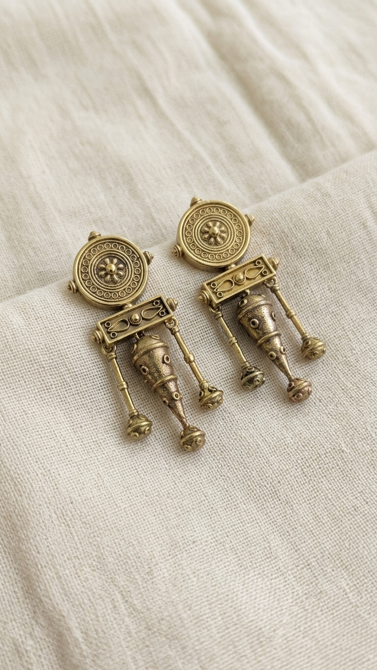 Shehnaaz Brass Earrings