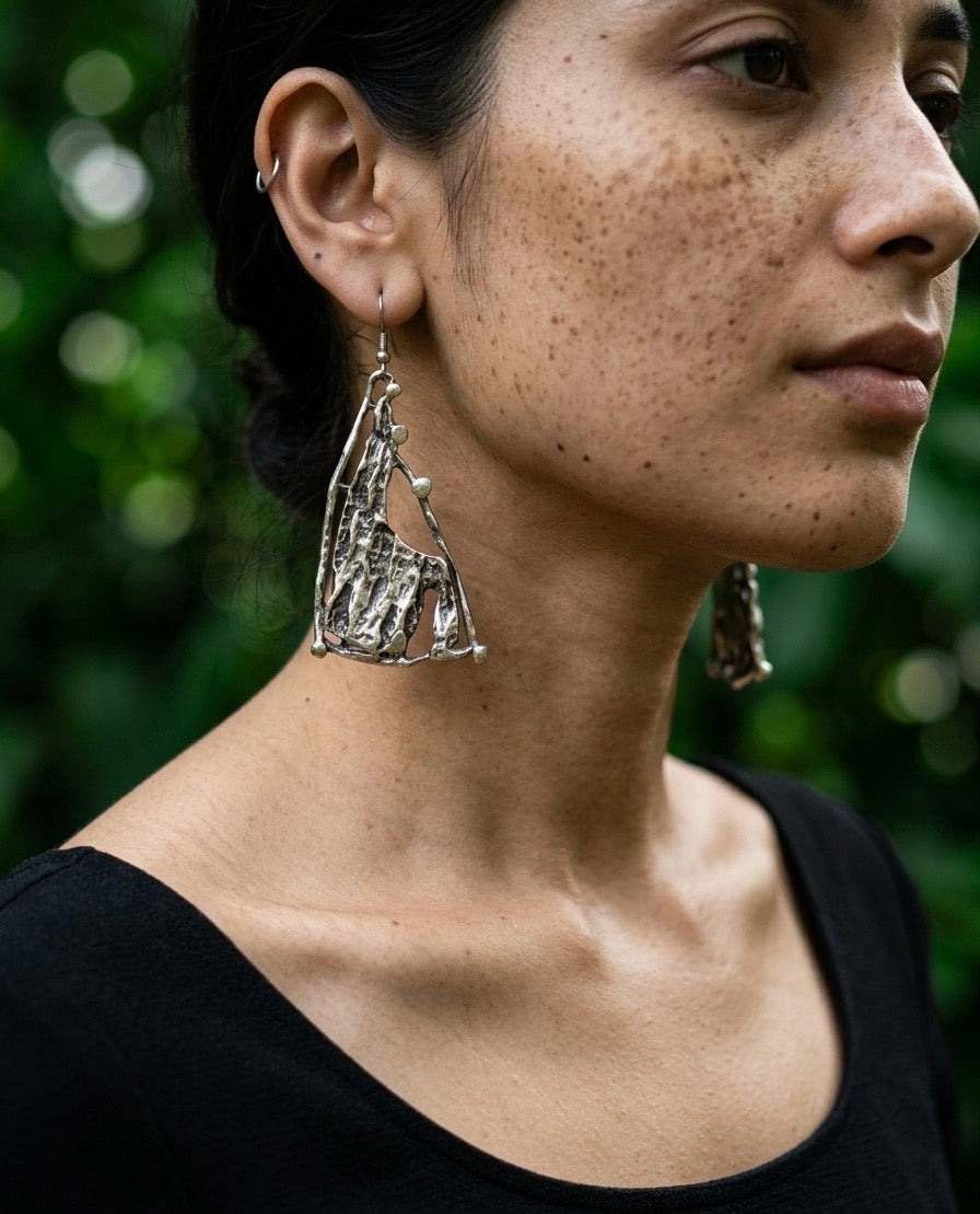 Opal Zamak Earrings