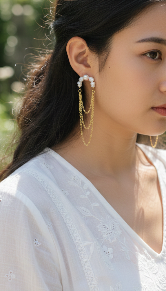 Meheriya Brass Earrings