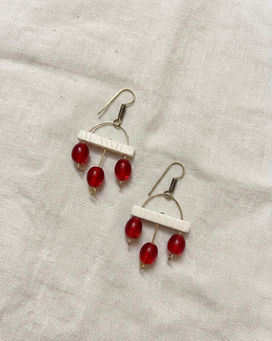 Alka Brass Earrings