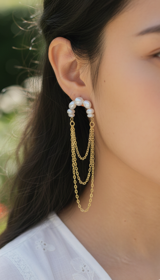 Meheriya Brass Earrings