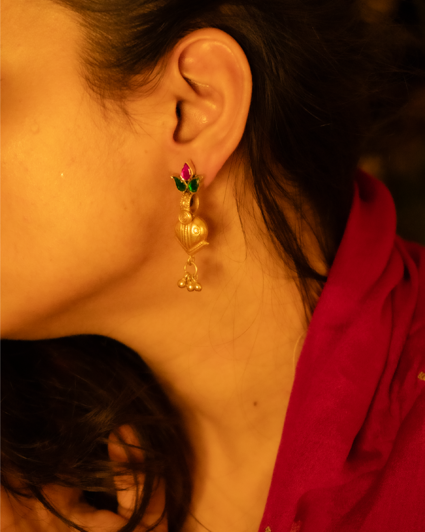 Gulaab Silver Earrings