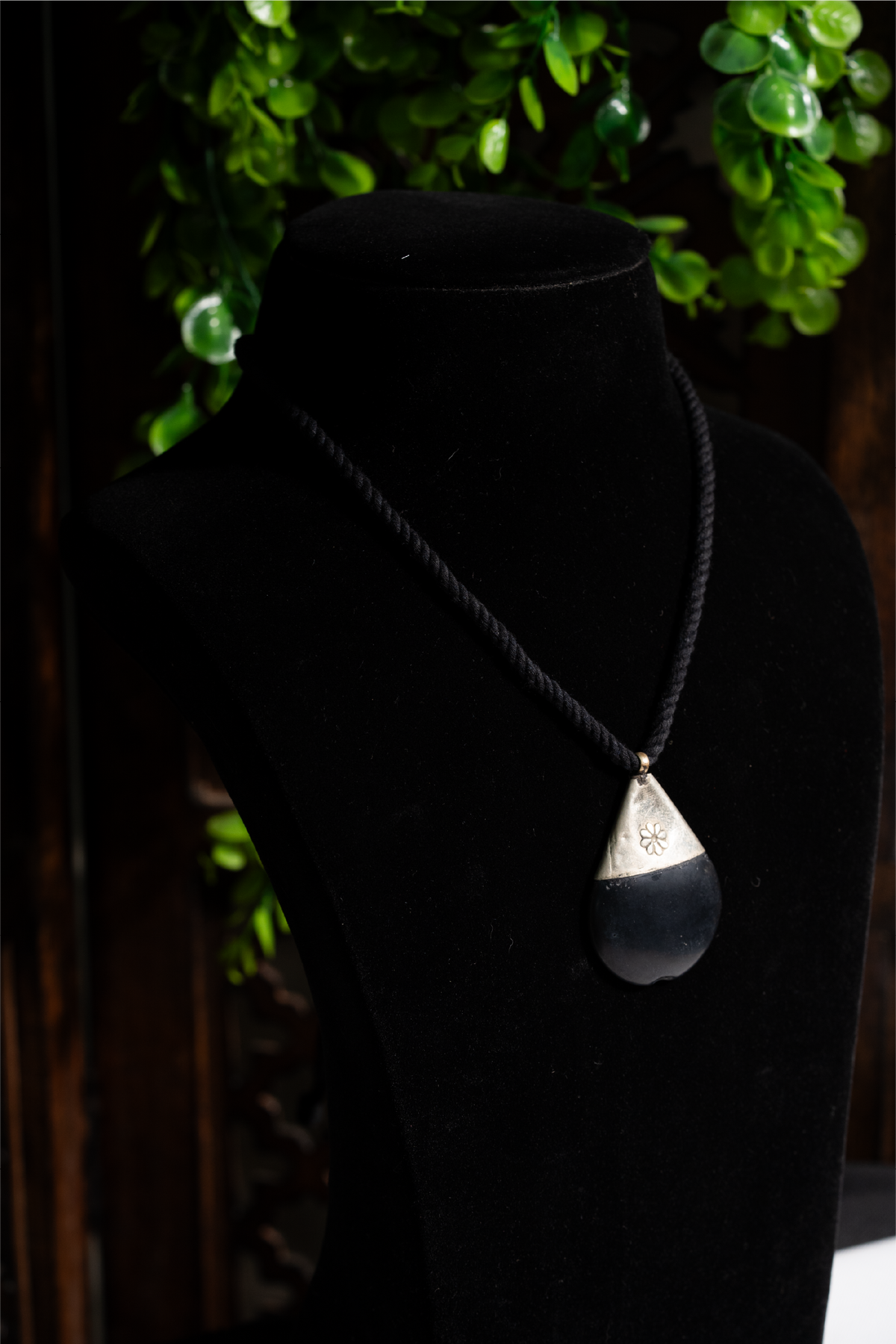 Obsidian Afghan Pendant