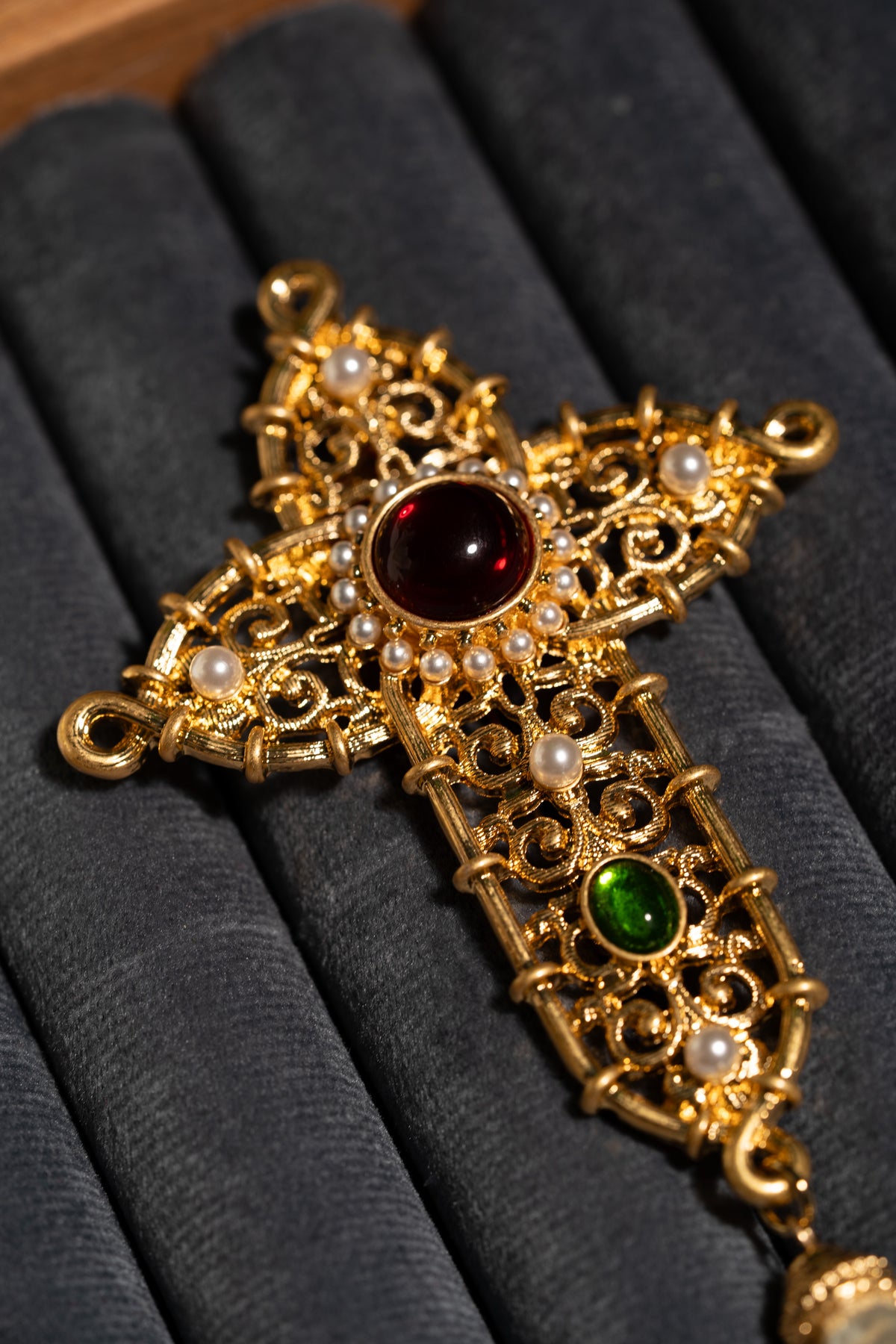 Cross Antique Brooch