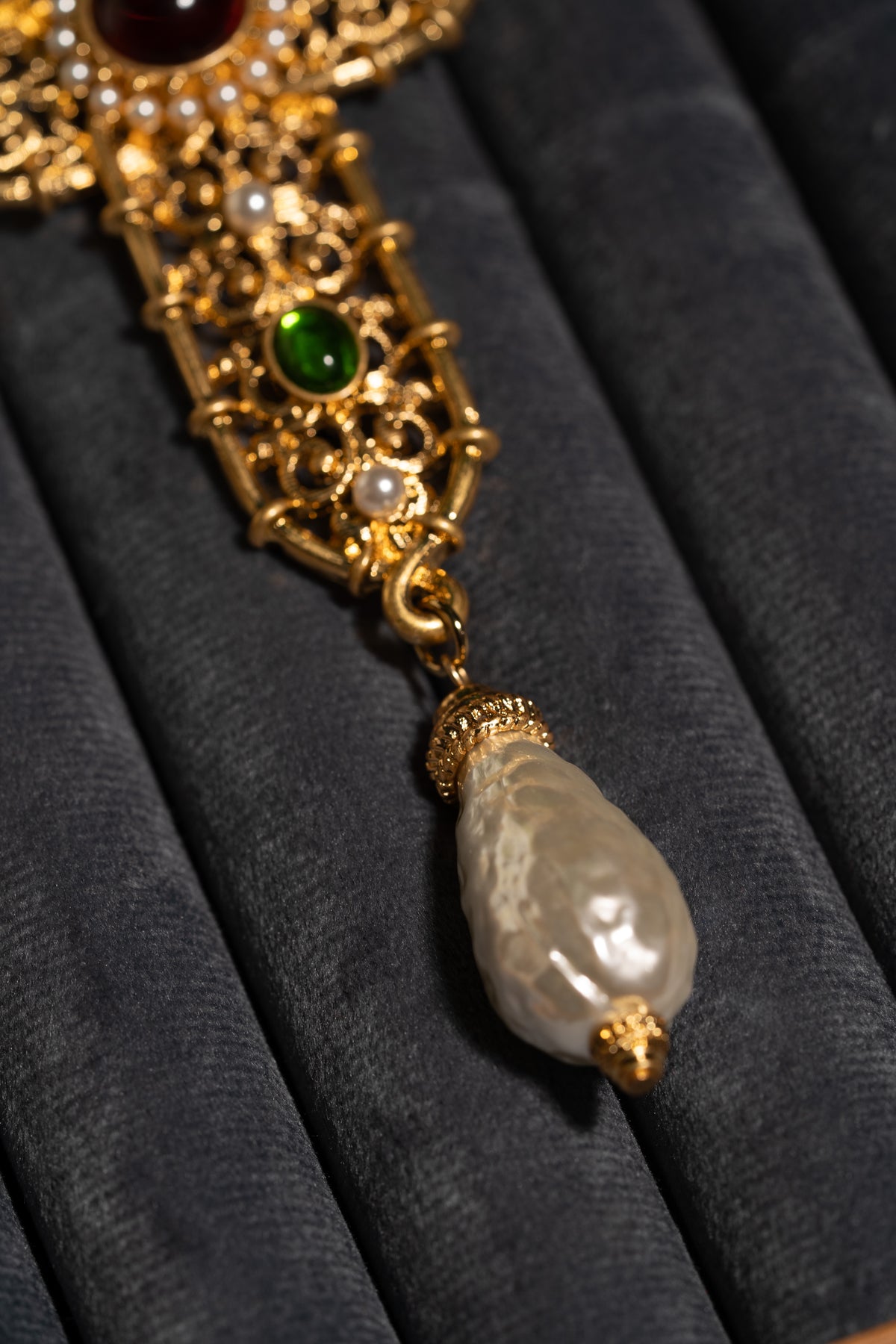 Cross Antique Brooch