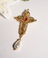 Cross Antique Brooch