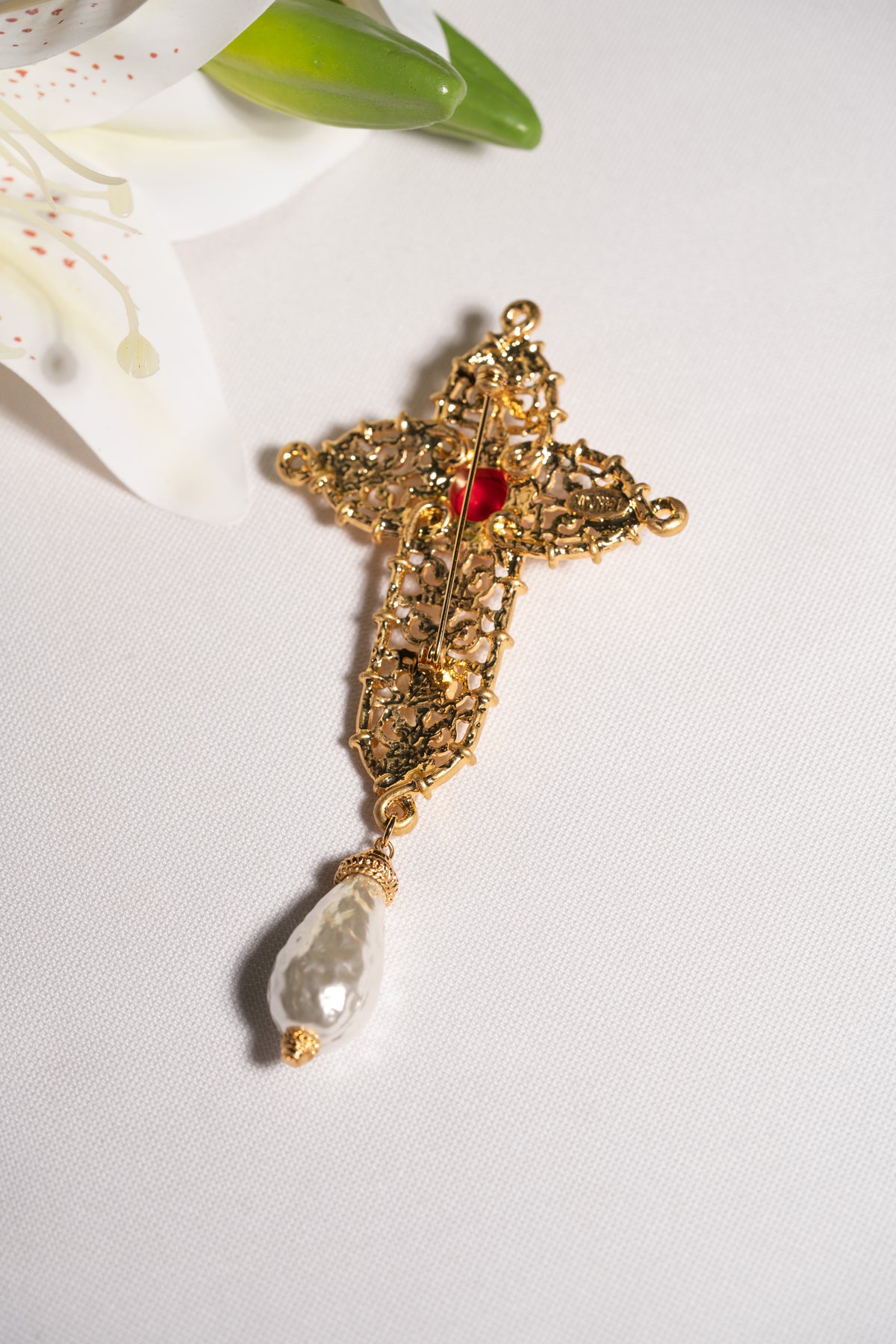 Cross Antique Brooch