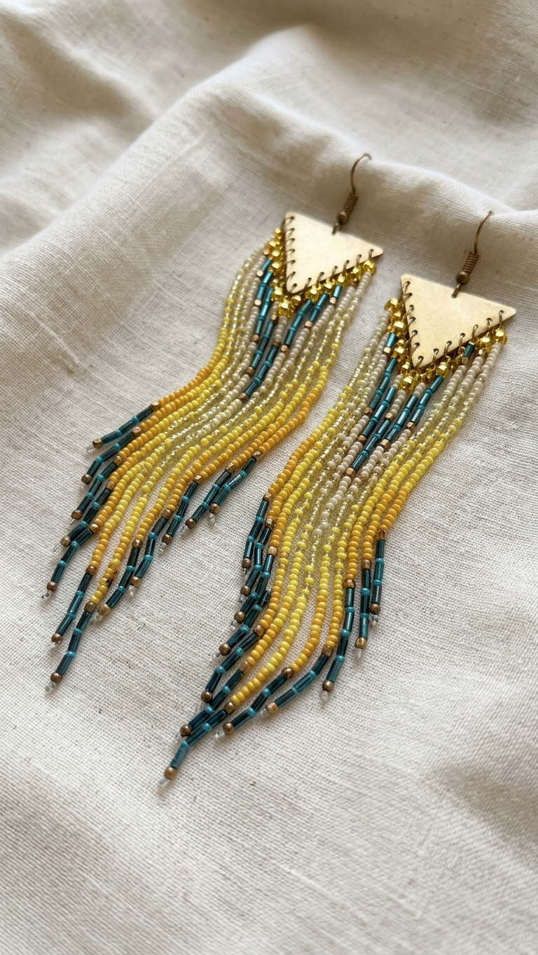 Piali Brass Earrings