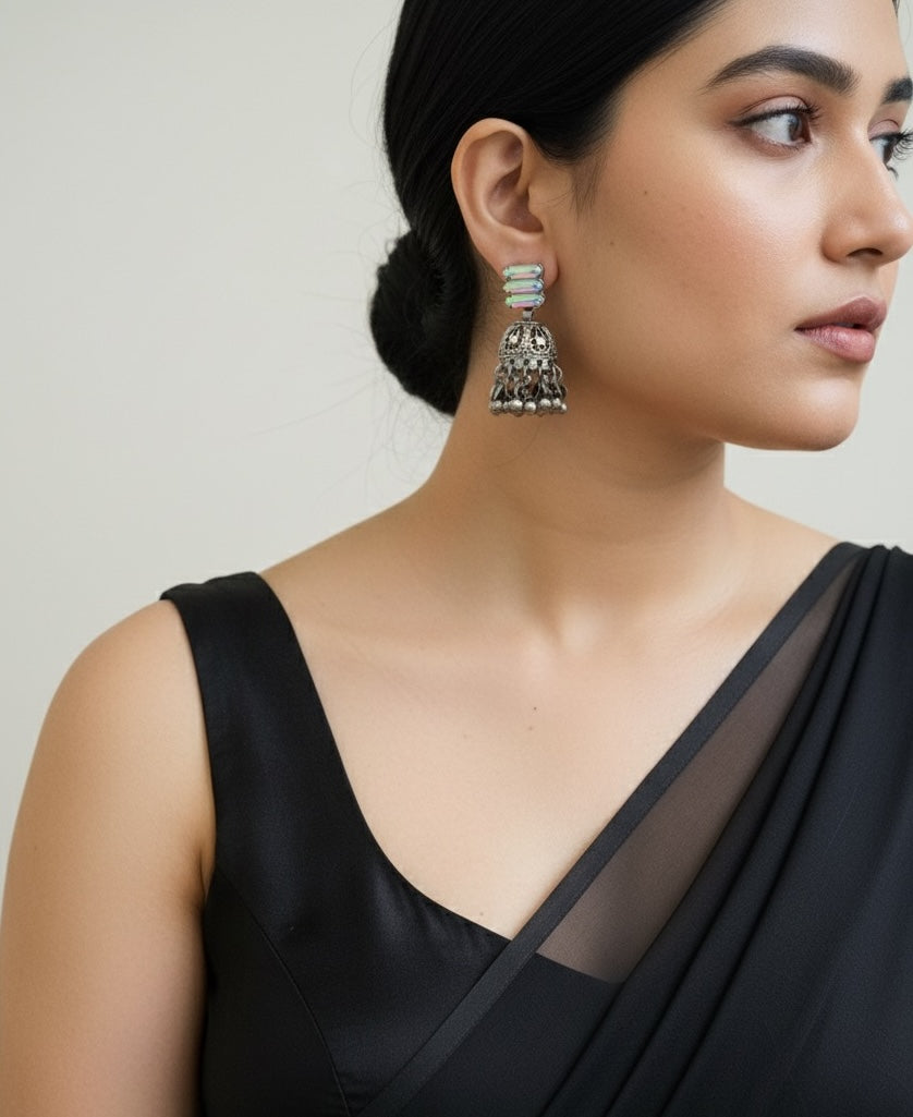 Rangeen Afghan Jhumka