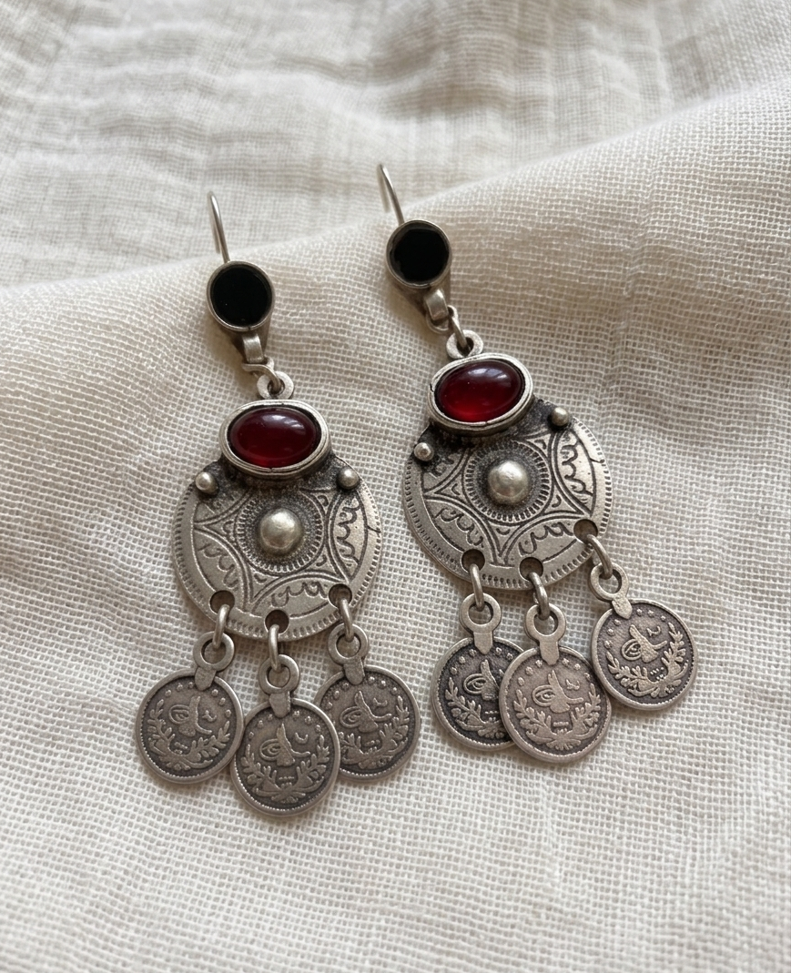 Simha Zamak Earrings