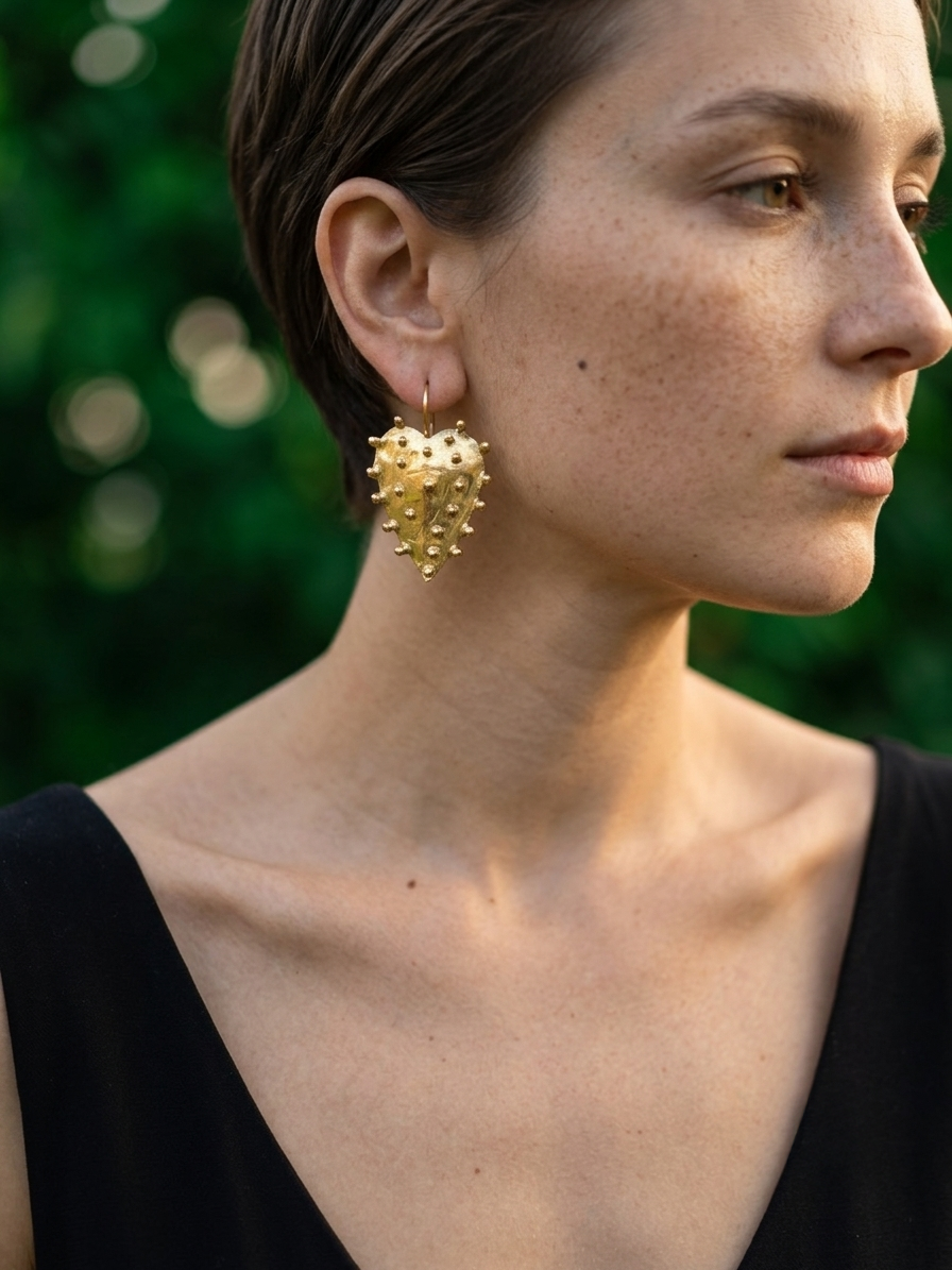 Richa Brass Earrings