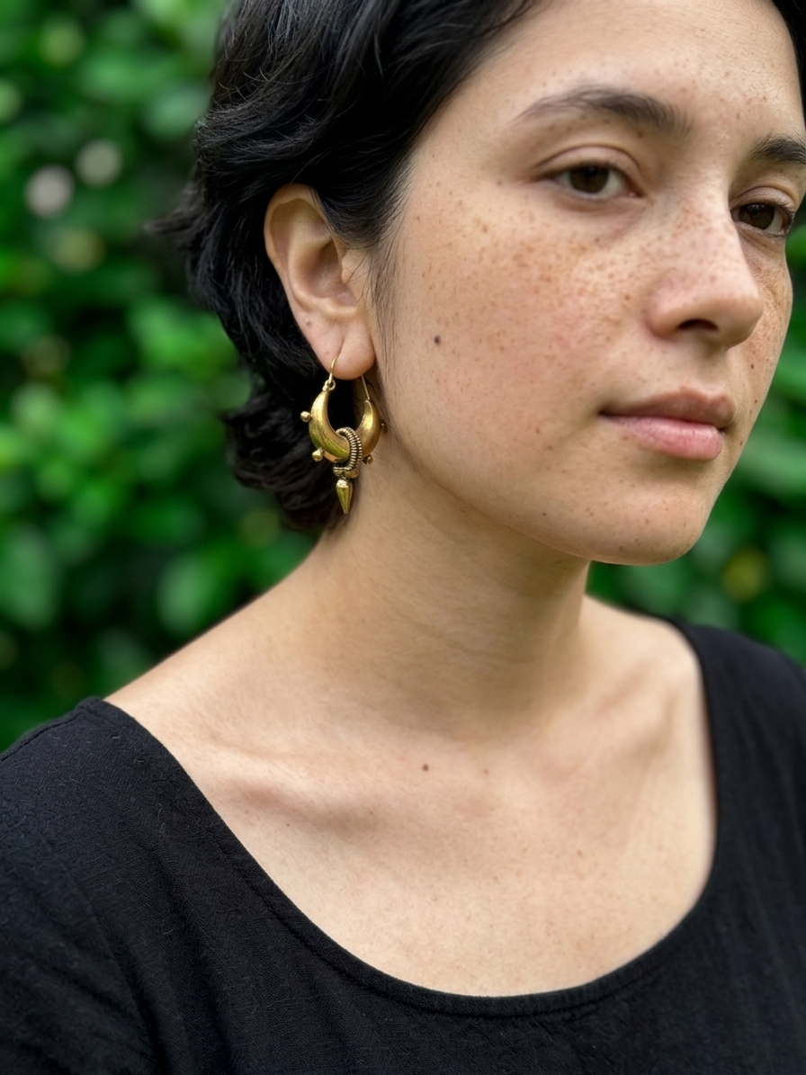 Ayeran Brass Earrings