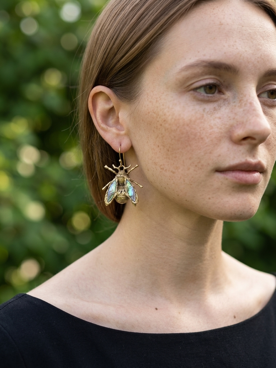 Buggie Brass Earrings
