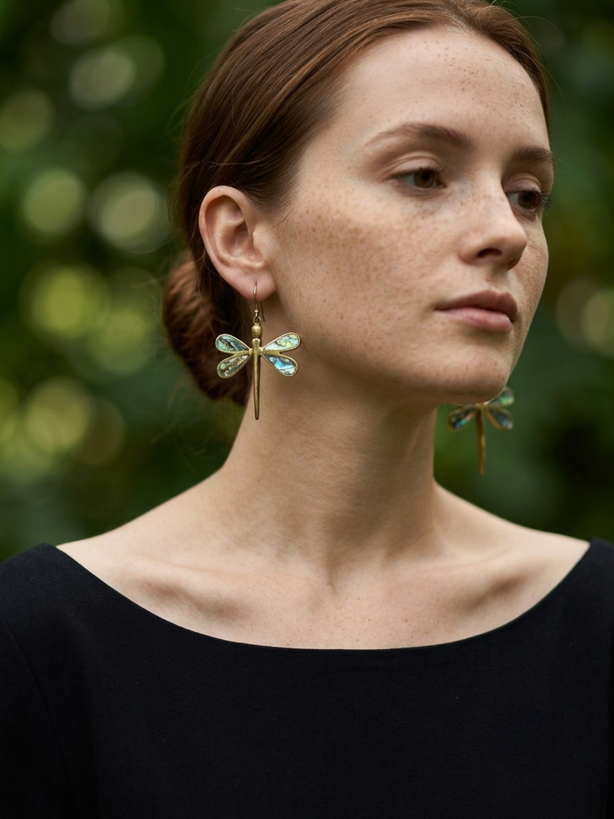 Cicilia Brass Earrings