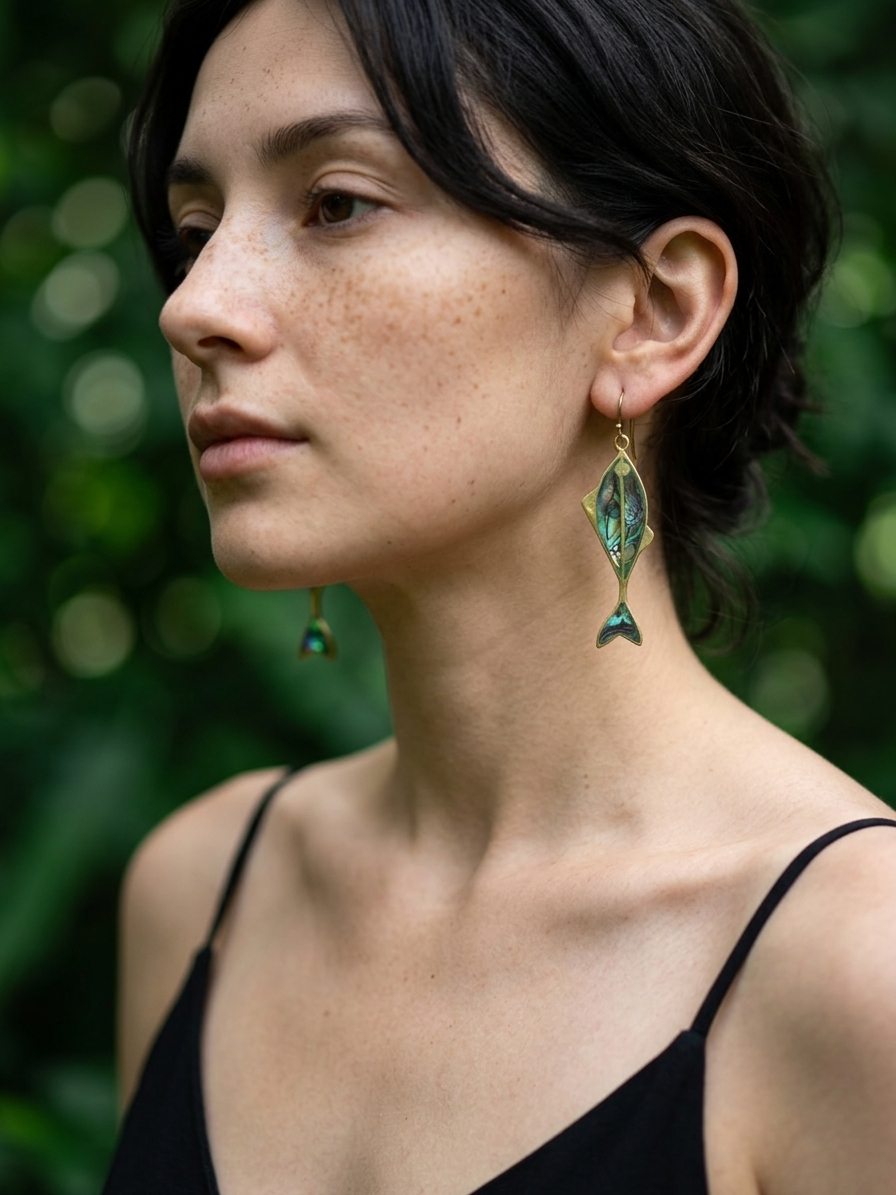 Farah Brass Earrings